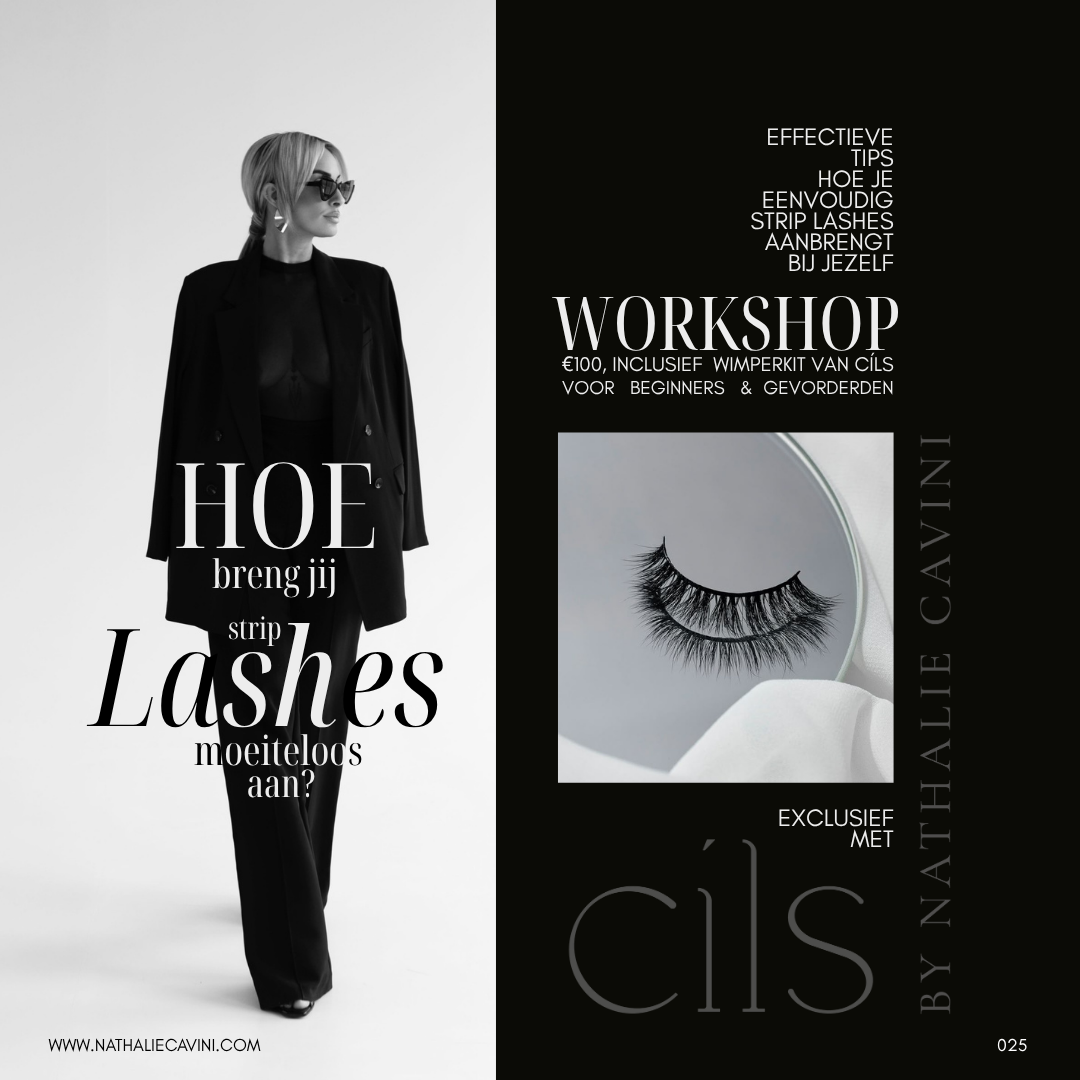 {05 Oktober} Workshop Strip Lashes €100 incl. wimperkit  Reserveer nu je plekje en betaal een voorschot van €25